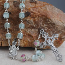 Cat eyes beads rosary